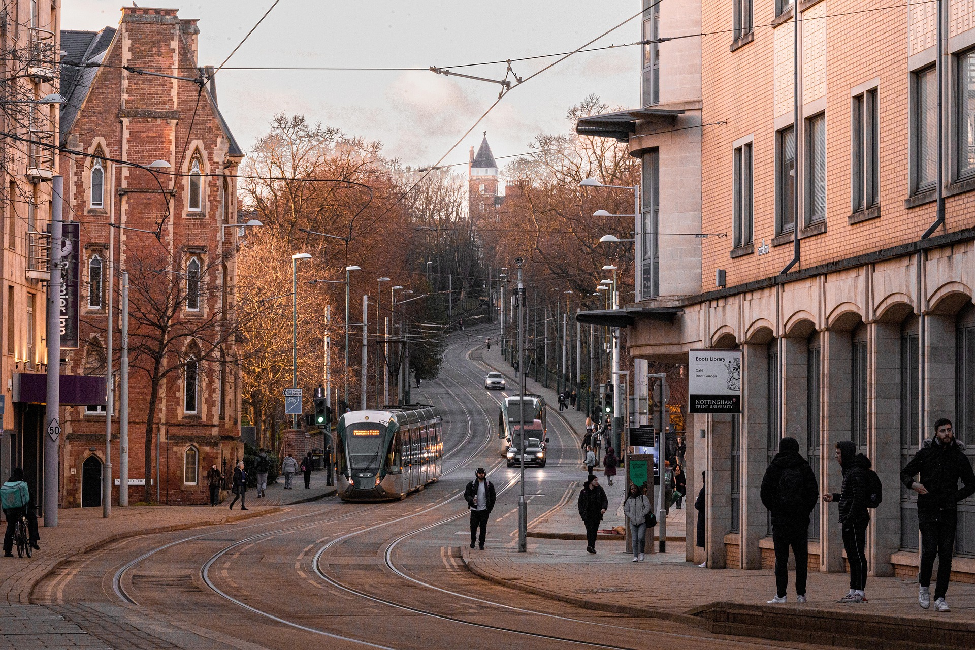 Nottingham Tram Street Scene - IT Services in Nottingham